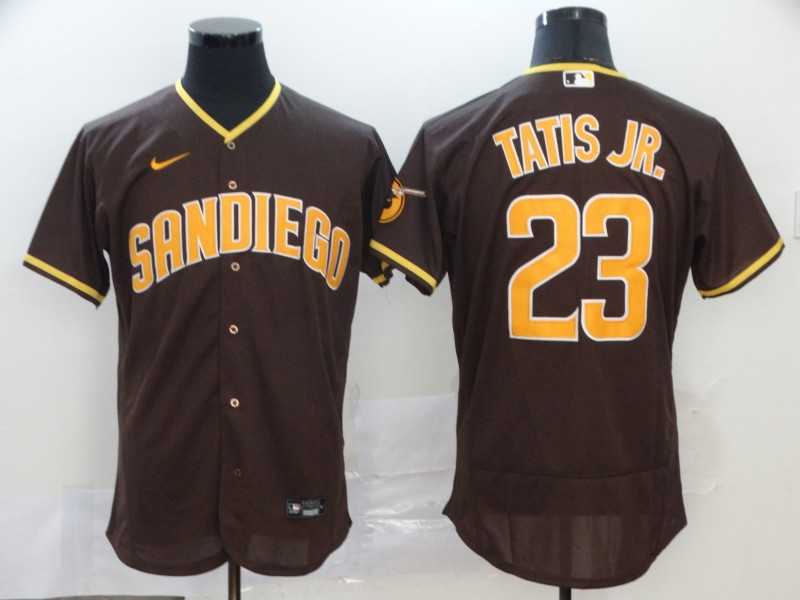 Padres 23 Fernando Tatis Jr. Brown Nike 2020 Flexbase Jersey,We sell and wholesale Padres 23 Fernando Tatis Jr. Brown Nike 2020 Flexbase Jersey on line form chian!